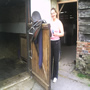 Woman in Stable